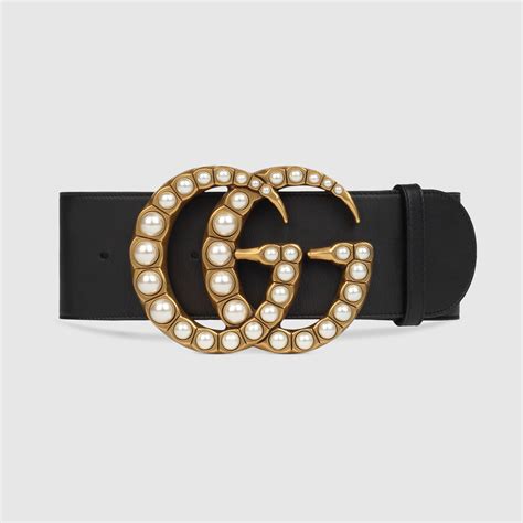 wide leather double g gucci belt|gucci double g belt women's.